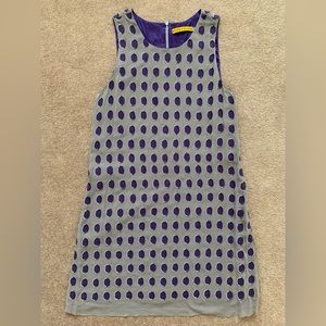 Alice + Olivia Gray Purple Silk Beaded Sheath Dress S NWT